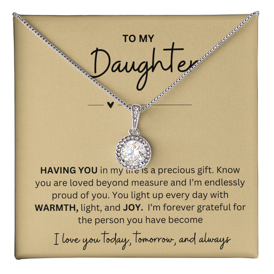 To My Daughter Necklace