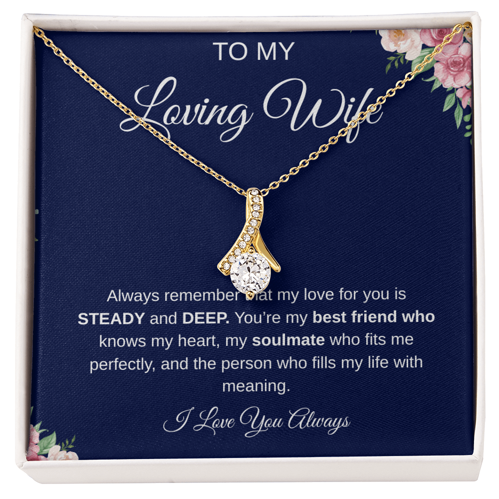To My Loving Wife Necklace