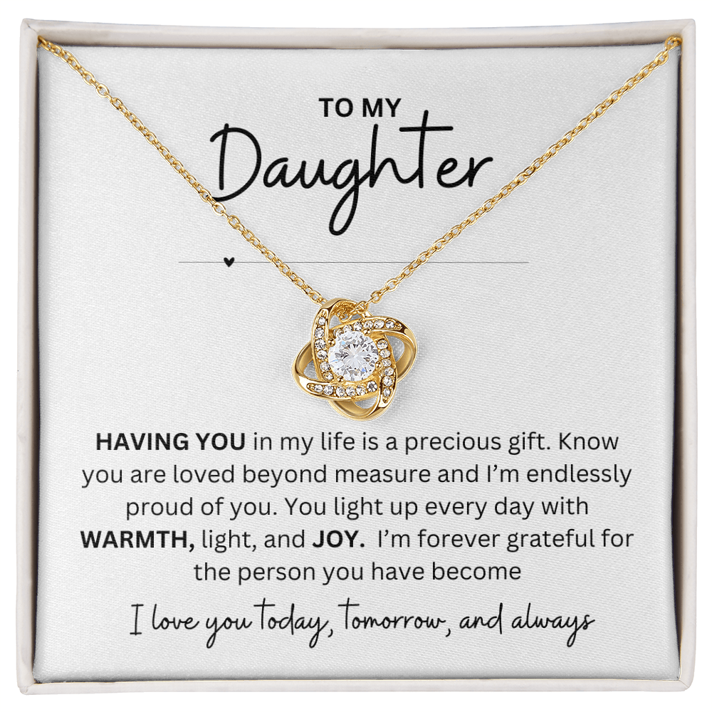 To My Daughter Neclace