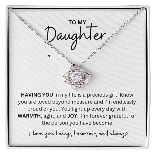 To My Daughter Neclace