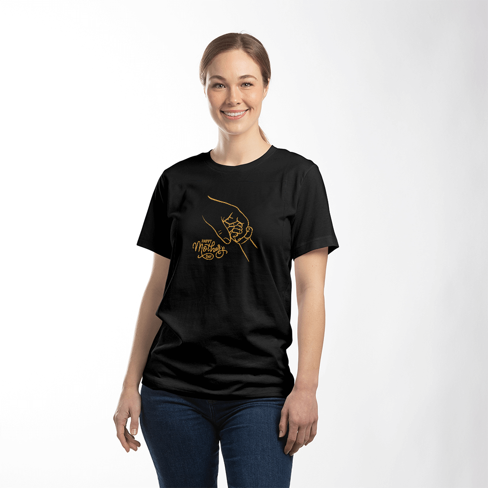 Happy Mother's Day Mother & Baby Hand T-Shirt